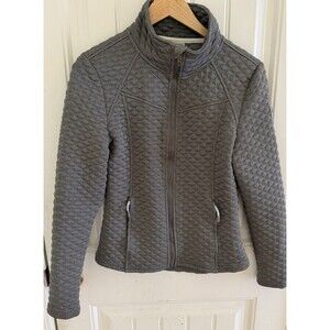 Killtec Sweater Full Zip Jacket Zip Pockets Women’s Size 8 Gray Quilted